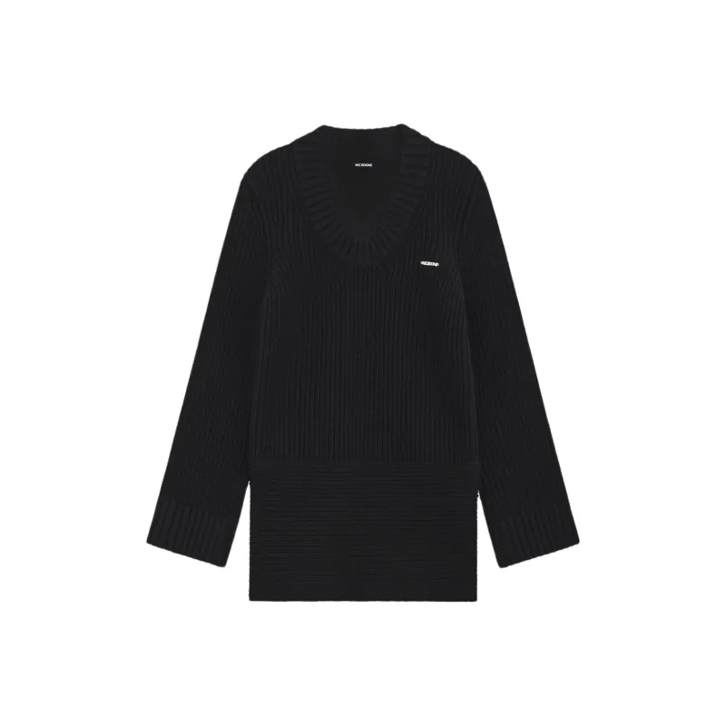 WE11DONE Long Sleeved Dress Women's Black-0