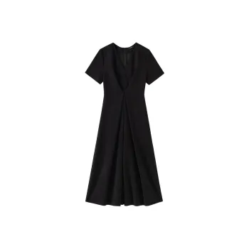 Hacikis Short Sleeved Dress Women's Runway Black