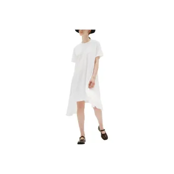 COMME DES GARCONS SHIRT Short-Sleeved Dresses Women's White