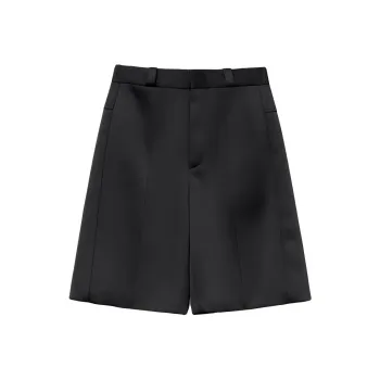 Roselingling Casual Shorts Women's Brilliant Black