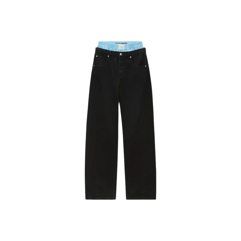 Alexander Wang Balloon Jean Prestyle Boxer Washed Black-0