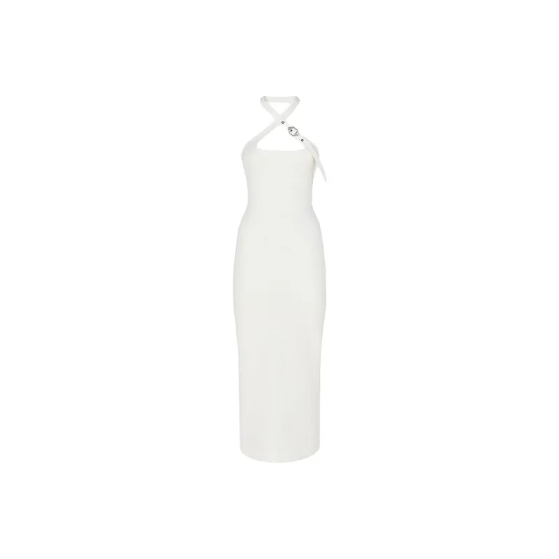 The Attico Halterneck Midi Dress-0
