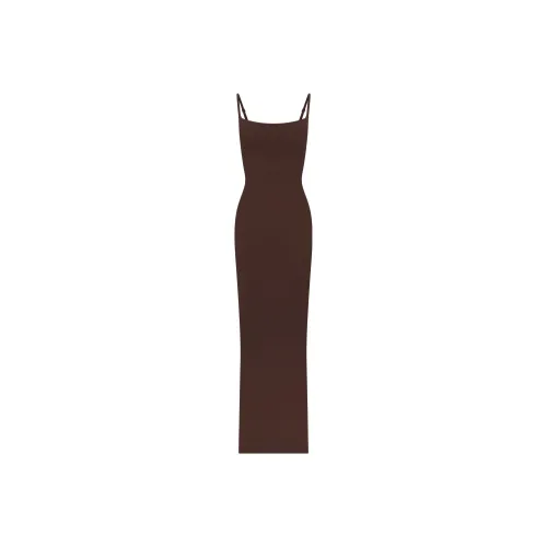SKIMS FITS EVERYBODY LONG SLIP DRESS Slip Dress Women's COCOA/Cocoa