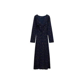 ZARA Trf Long-Sleeved Dresses Women's Blue