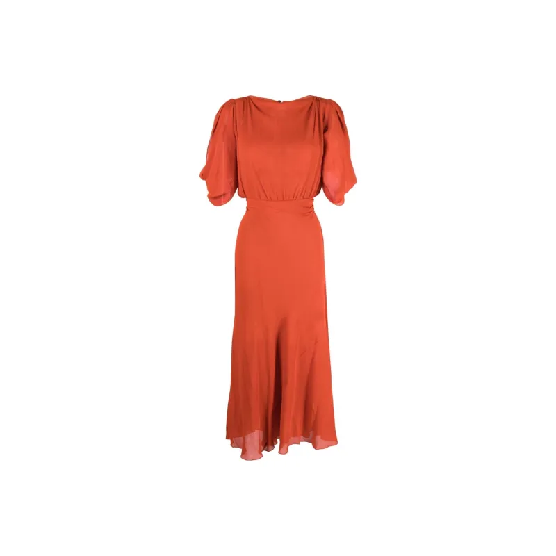 Petar Petrov Short-Sleeved Dresses Women's Carrot Orange-0