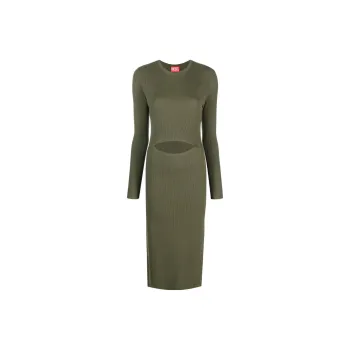 DIESEL Long Sleeved Dress Women's Green