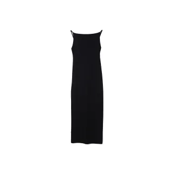 Roselingling Slip Dresses Women's Elegant Black