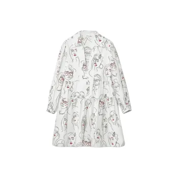 Desigual Long Sleeved Dress Women's White