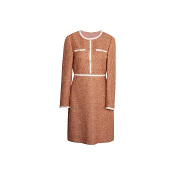 ROEYSHOUSE Long Sleeved Dress Women's Burnt Orange