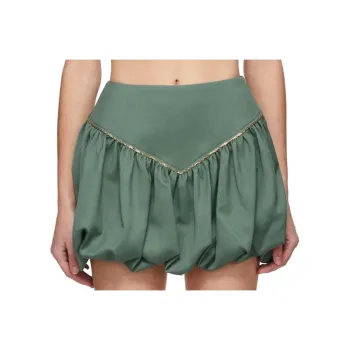 WE11DONE Casual Short Skirts Women's Green