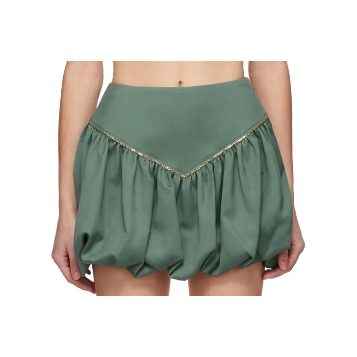 WE11DONE Casual Short Skirts Women's Green-0