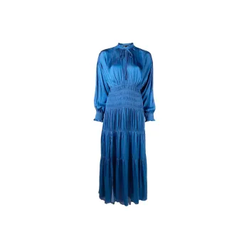 Maje Long-Sleeved Dresses Women's Blue