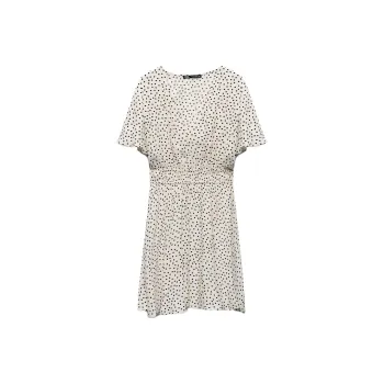 ZARA Short-Sleeved Dresses Women's White