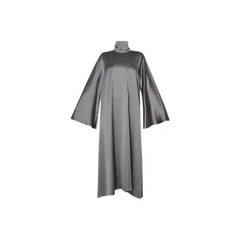 LIU·JO UOMO Dressy Satin Dress Long-Sleeved Dresses Women's Gray