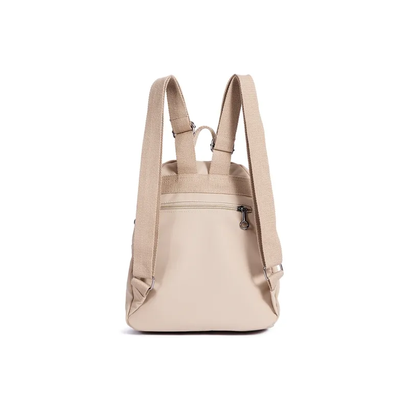 Dubaolu Fabric Backpack Medium Size Women's Black/Light Camel/Gray-10
