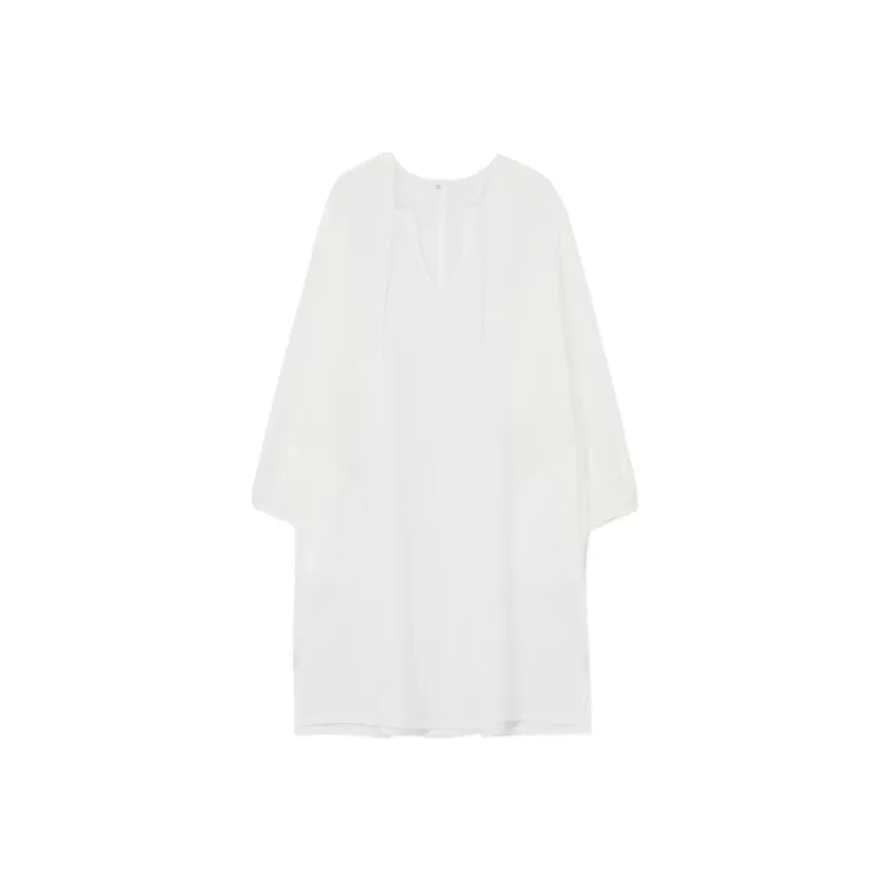 Yohji Yamamoto Long Sleeved Dresses Women's White-0
