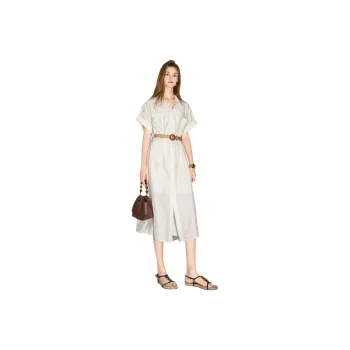 Bethine Short Sleeved Dress Women's Coconut Milk White