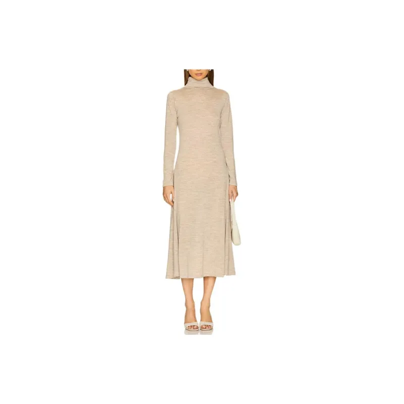 Polo Ralph Lauren Long Sleeved Dress Women's Beige-0