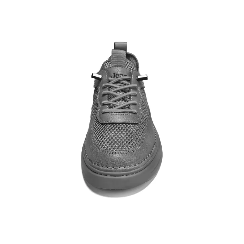 Jeep Casual Shoes Men Low Top Gray-3