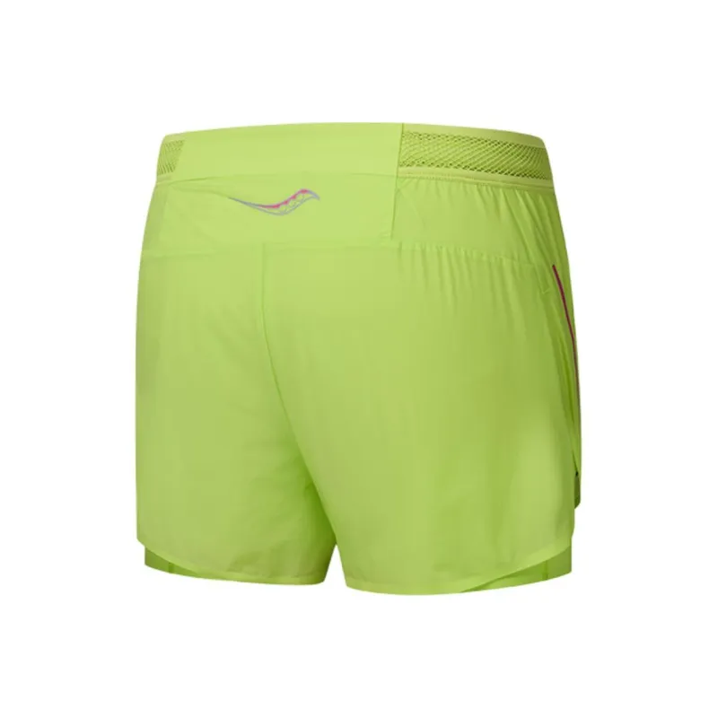 Saucony Sports Shorts Women's New Grain Green-1
