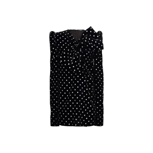 BALMAIN Large Bow Detailed Mini Dress