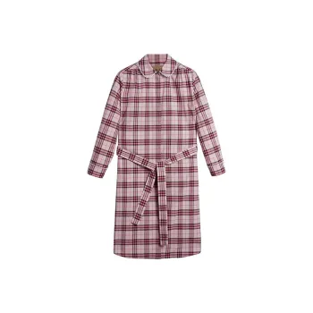Burberry Long-Sleeved Dresses Women's Pink