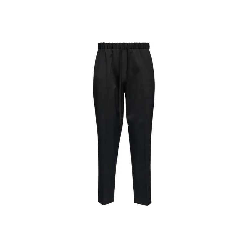 MM6 Maison Margiela Drawstring Tailoring Wool Trousers-0