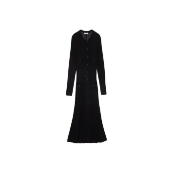 Sandro Long Sleeved Dresses Women's Black