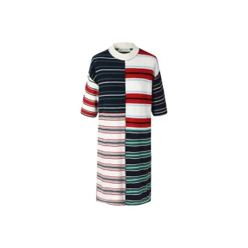 III VIVINIKO Short Sleeved Dress Women's Navy Blue