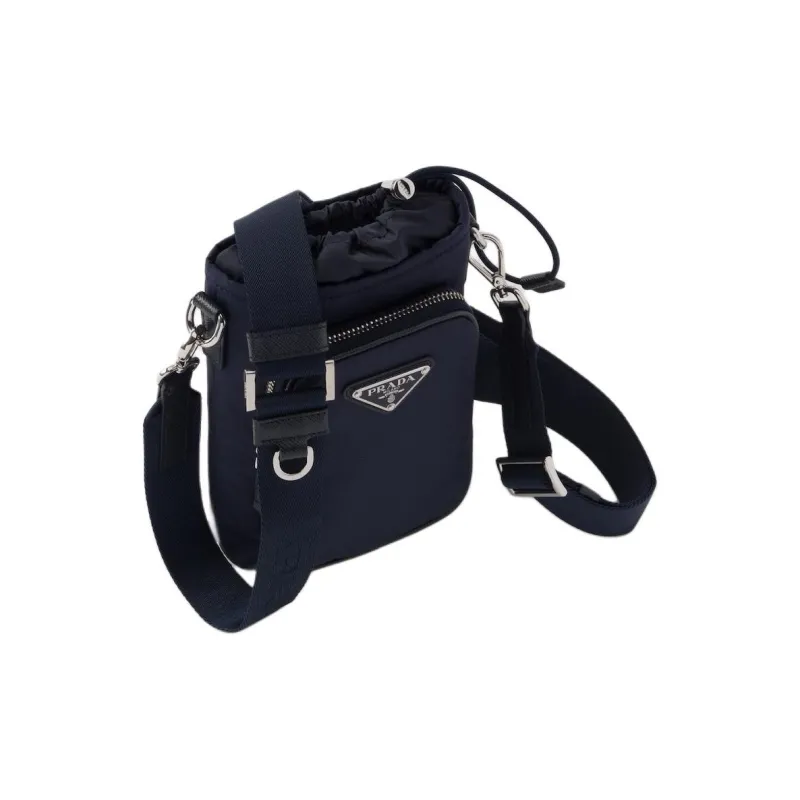 PRADA Re Nylon Recycled Polyamide Cell Phone Pouch Men's Marine Blue-2