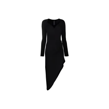 NORMA KAMALI Long sleeve Asymmetric hem Dress