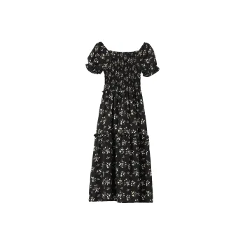 ONE PASS STUDIO Short-Sleeved Dresses Women's Black