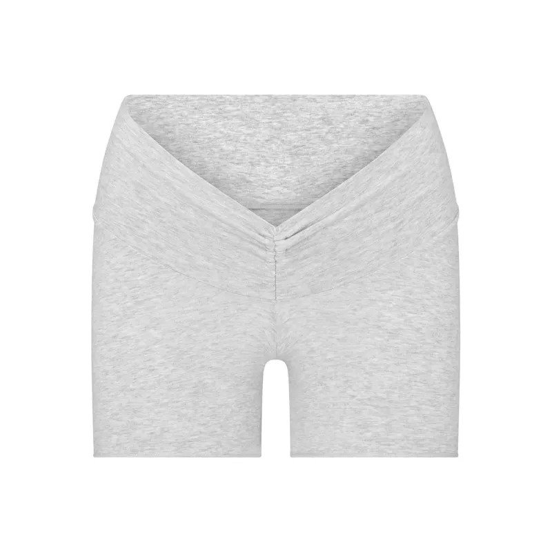 SKIMS COTTON TWIST SHORT Casual Shorts Women's Light Heather Grey-0