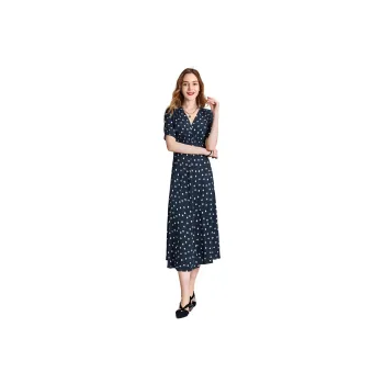 HAVVA Short Sleeved Dresses Women's Polka Dot