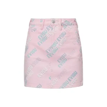 EVISU Casual Short Skirts Women's Light Pink