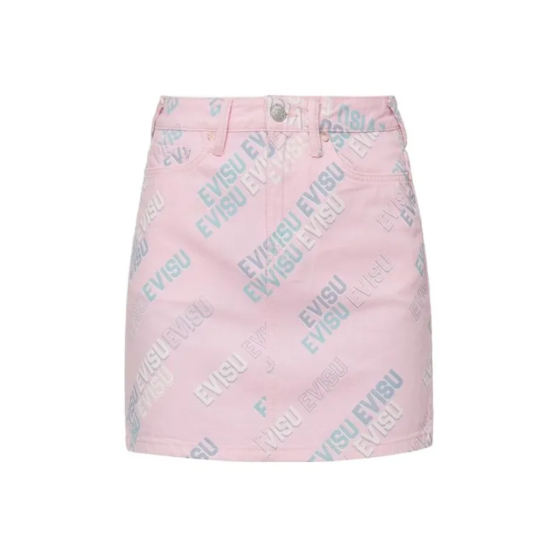 EVISU Casual Short Skirts Women's Light Pink-0