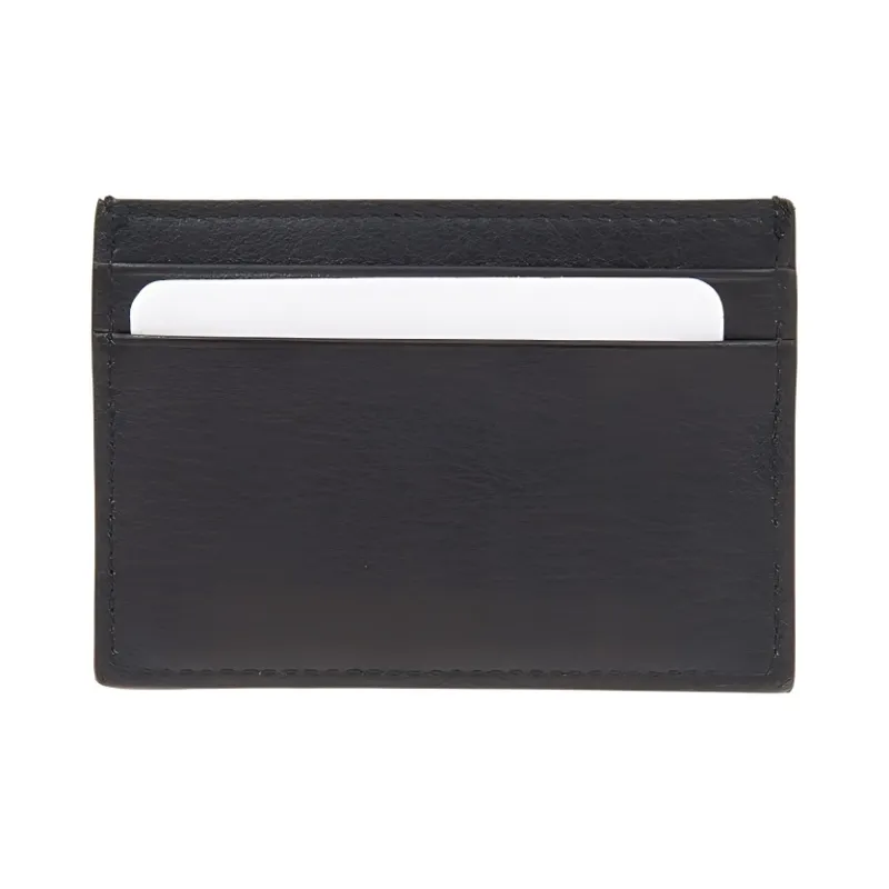 Balenciaga Cow Leather Card Set Card Holder Unisex Black & Red-2