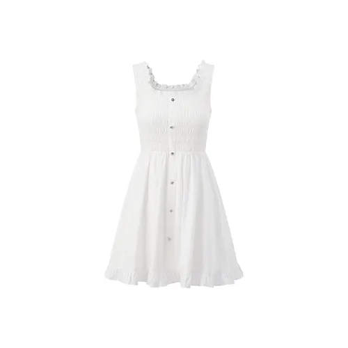 LEDIN Sleeveless Dress Women's White