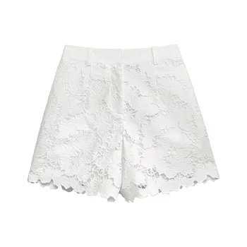 Self portrait Casual Shorts Women's Pure White