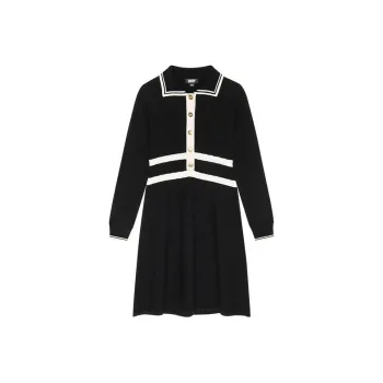 DKNY Long Sleeved Dress Women's Black