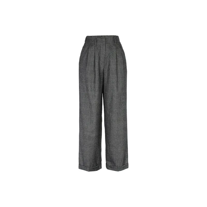 LILIXIUKE Suit Trouser Women's Glen Plaid-0