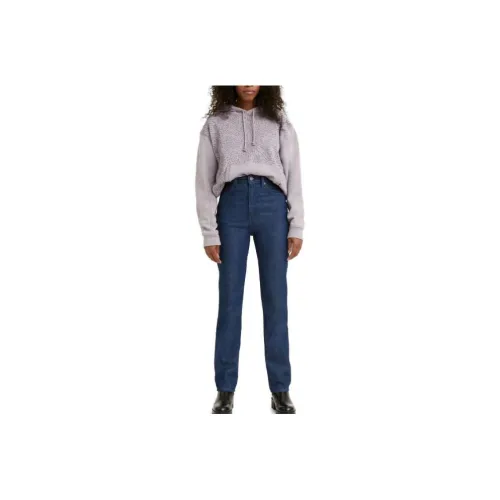 Levis logos/Levi's SS23 WellThread Series Jeans Women's Dark Blue