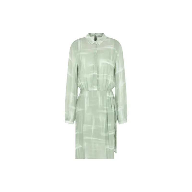 ARMANI EXCHANGEAE SS25 Long-Sleeved Dresses Women's Sage Green-0