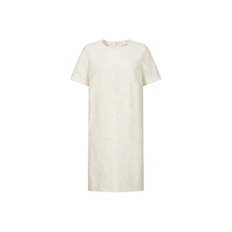 JZ. ANNAKRO Short Sleeved Dress Women's Beige-0