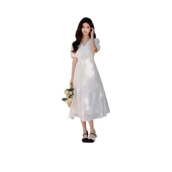 ETSE Short Sleeved Dresses Women's White