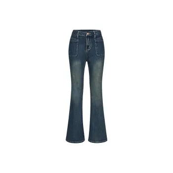 ZAZN Jeans Women's Washed Yellow Mud