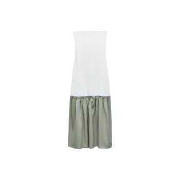ZARA Sleeveless Dress Women's White
