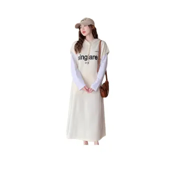 Tonlion Sleeveless Dress Women's Milk White