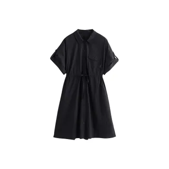 Initial Language Short-Sleeved Dresses Women's