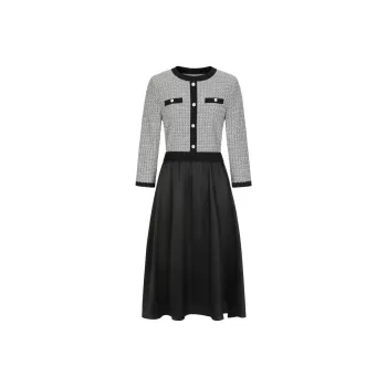 JZ. ANNAKRO Long Sleeved Dresses Women's Light Gray